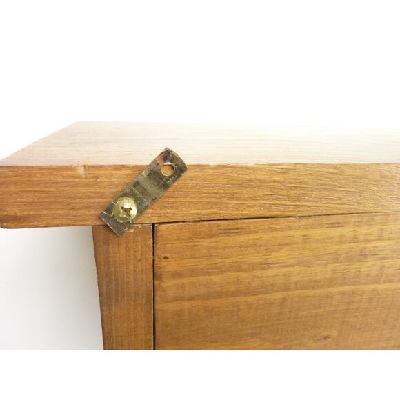 Vintage Wood Shelf Key Hat Coat Holder - Picture 4 of 4